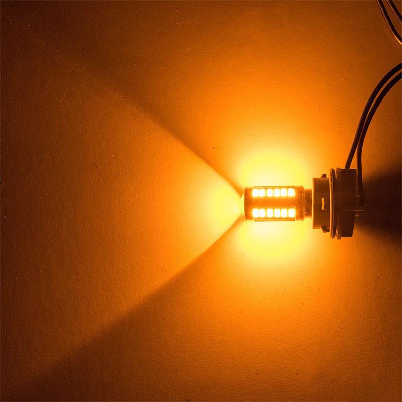 2 PCS P21W Ba15s 1156 Car LED Signal Light Bay15d 1157 12V LED Tail Trun Brake Reverse Parking Bulb Red White Yellow 5730 33SMD