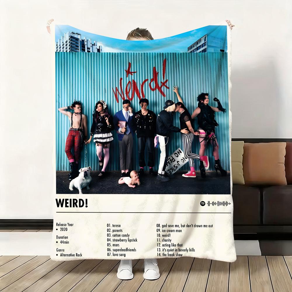 HOT Singer Y-Yungblud Throw Flannel Fluffy Soft Blanket Warm Skin-Friendly Throw For Sofa Bed Office Nap Winter