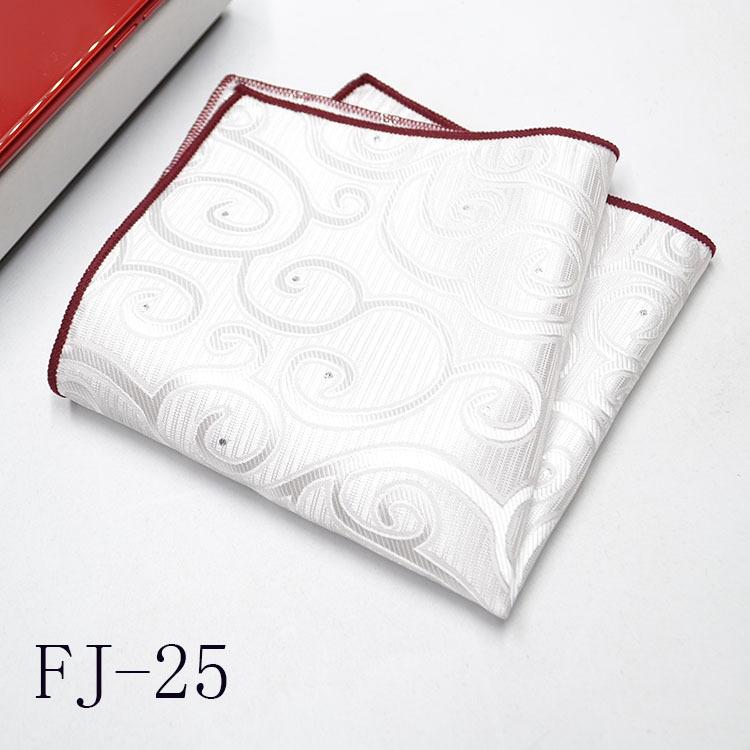 Men'S Pocket Towel Korean Version Cashew Flower Small Square Suit Handkerchief Versatile Dress 24*24Cm