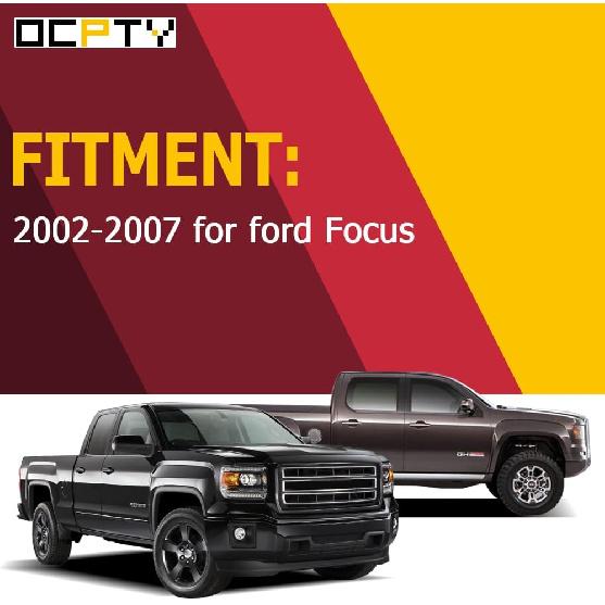 OCPTY Door Handle Exterior Front Driver Left Side Replacement fit 2002-2007 for Ford Focus Black Handle Replace OE 6S4Z-5426685-C 6S43-A224A37AC