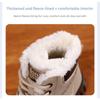 Winter High Top Velvet Boots for Female Students, Thick Soled Casual Warm Street Boots