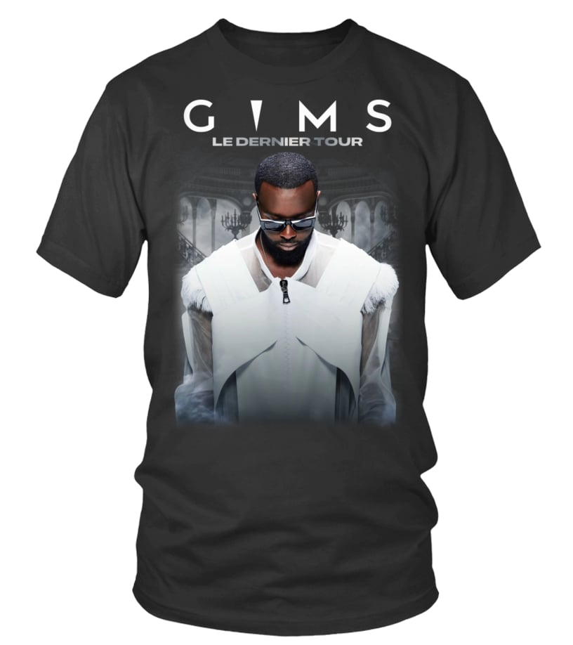Vintage Französischer Hip Hop Sänger Hiphop Mode GIMS T-Shirt Herren Mode Prue Baumwoll T-Shirts Männlich Hip Hop Gothic Unseix T-Shirts Top