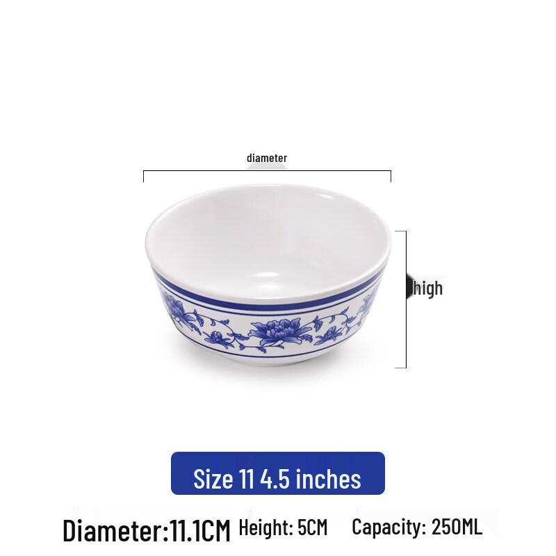 

Chinese Style Melamine Rice & Soup Bowl Set