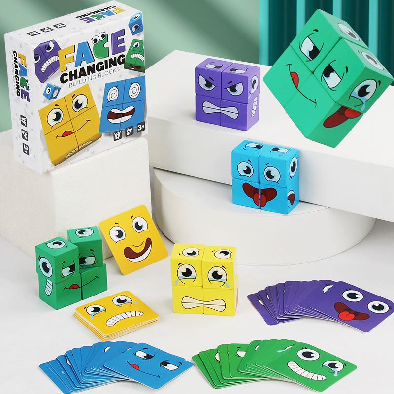 Kids' Wooden Magic Cube Battle Game - Educational and Fun Early Learning Toy