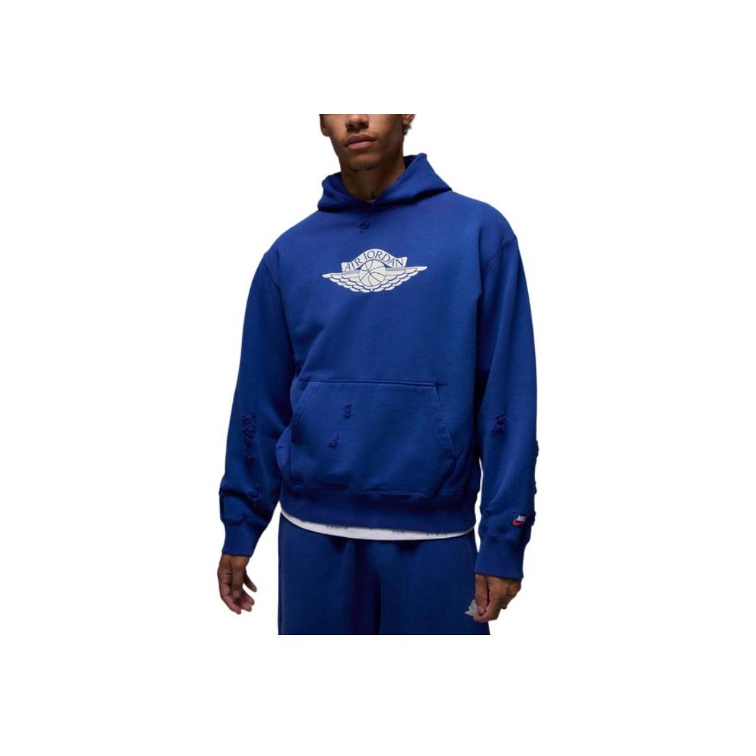 Jordan Air SS25 Rare Simple Comfortable Hooded Long Sleeve Sweatshirt Men sweatshirt Deep-Royal-Blue IB3003-485 M