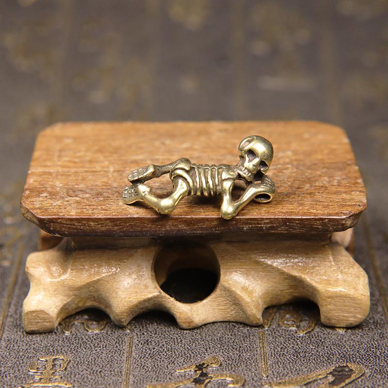 Pure Copper Coffin Ornaments Handmade Brass Crafts Openable Cover Bring Lucky And Wealth Chinese Feng Shui Home Desk Decorations