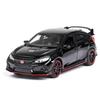 1:32 Scale 2017 Honda Civic Type-R Diecast Model Car Toy with Doors Open Light and Sound for Kids Boys Girls Adults Men Collection