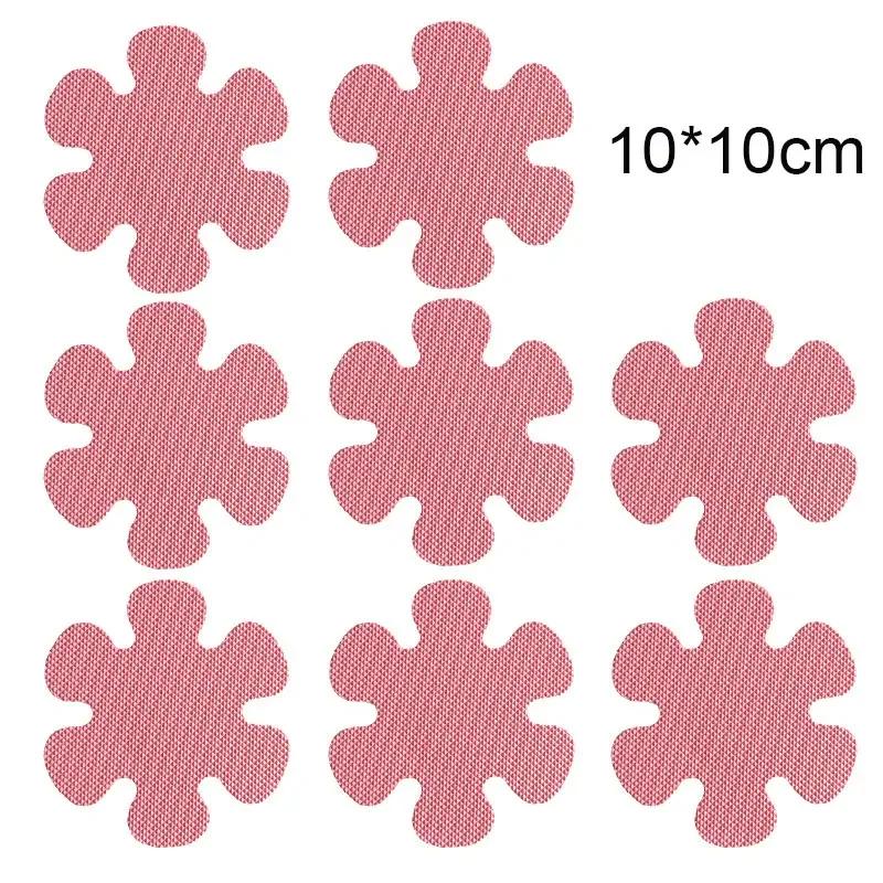 6/12/20PCS Anti Slip Bathtub Stickers Waterproof Flower Shaped Self-Adhesive Safety Shower Anti-Slip Appliques for Home Bathroom