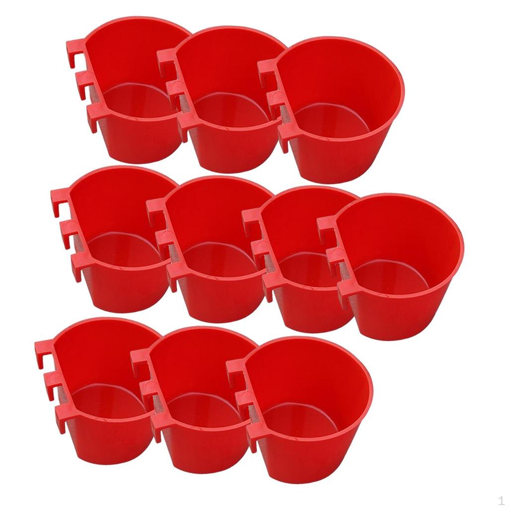 10 Pcs Bird Cage Feeder Tray Bath Tub