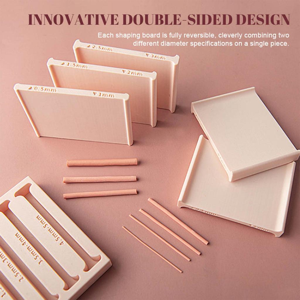 5 Size Clay Rolling Strip Shape Maker Precise Control Clay Thickness String Roller Tool for DIY Jewelry Making Decoration