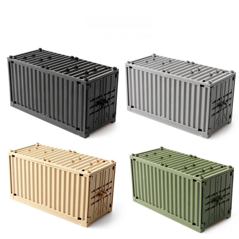 1 Piece Scene Ww2 Army Soldiers Swat Building Blocks Bricks Children'S Toys  Container Weapon Boxes Bricks Accessories