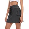 Hiking Skirt High Waisted Golf Dressy Casual With Zipper Pockets Workout Sport Quick Dry Skirts