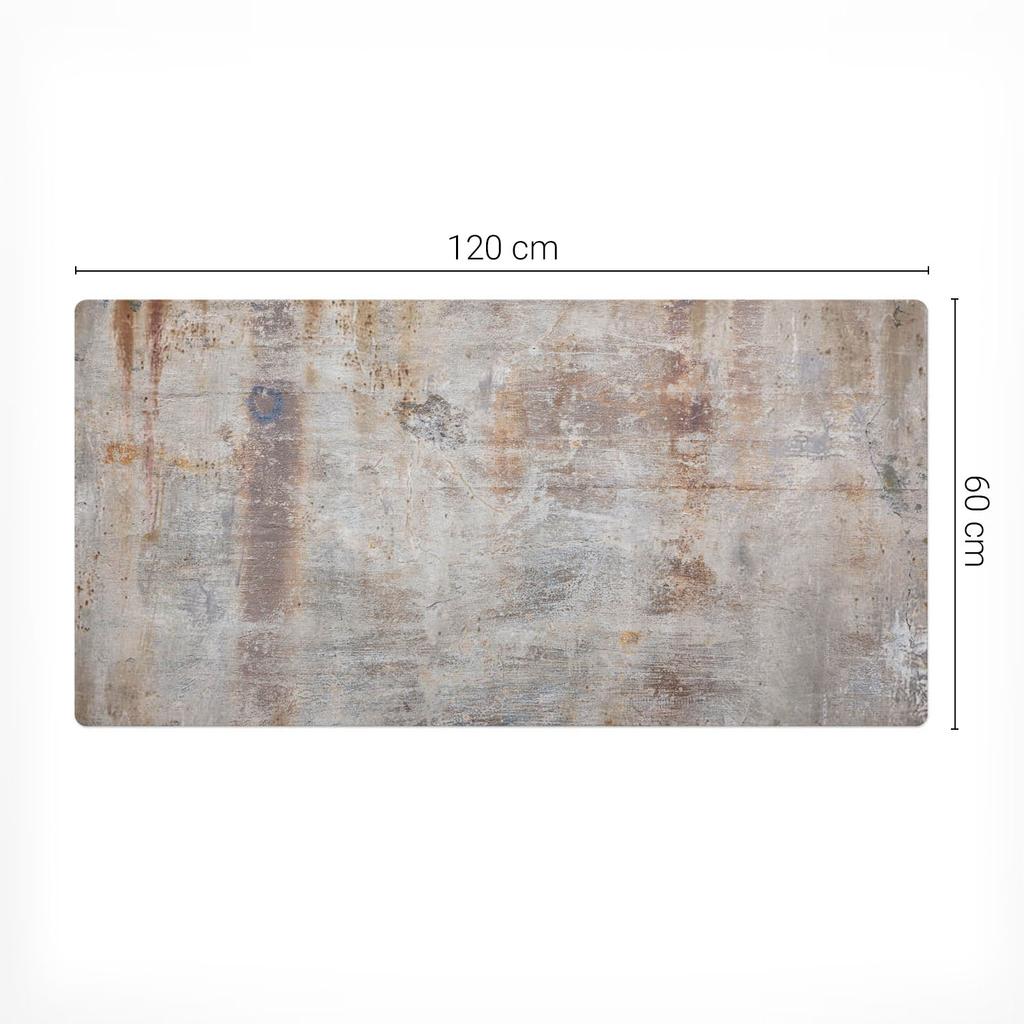 Modern Protective Keyboard Mat Rusted Texture 120X60 Cm