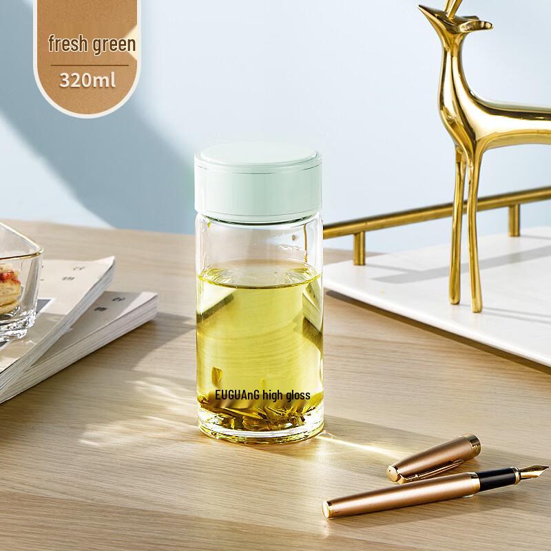 Fuguang Portable Borosilicate Glass Water Cup