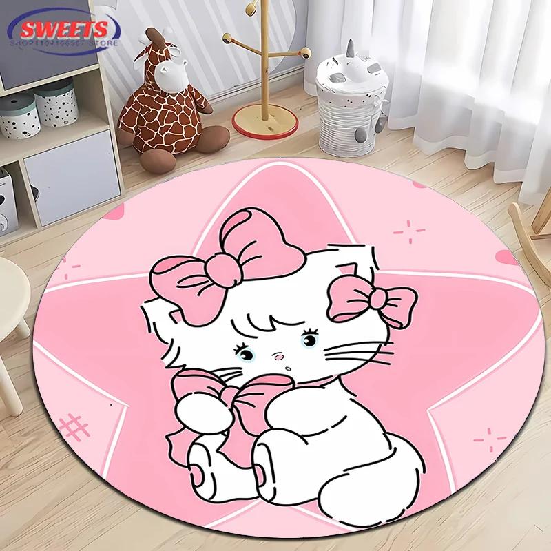 

3D Печать Дисней Микки Маус Круглый Ковер, Мягкий Аниме Коврик Нескользящий Игровой Коврик, Ковер для Гостиной Спальни Детской Комнаты Круглый Коврик Diameter -60cm