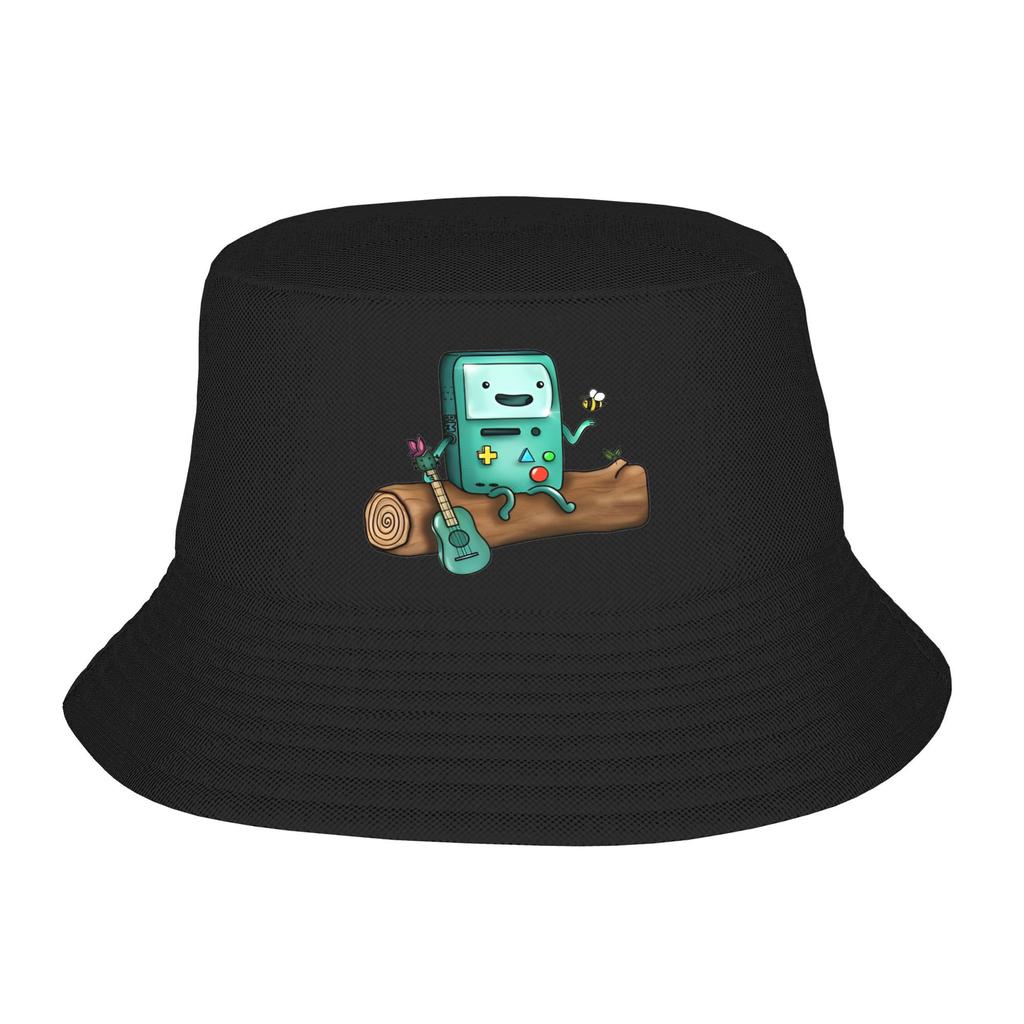 Trendy Adventures Time Jake the Dog Hearts Bucket Hats Teen UV Protection Hiking Fishing Caps Travel Headwear Panama Hat