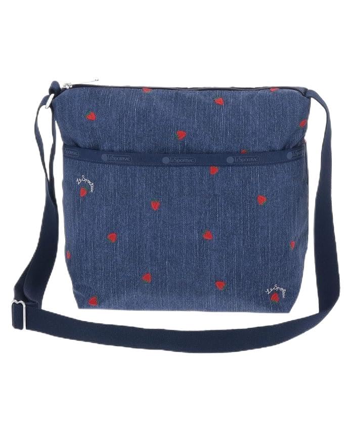 

Official Shoulder Bag SMALL CLEO Denim Strawberry [LeSportsac] CROSSBODY/7562 Women s
