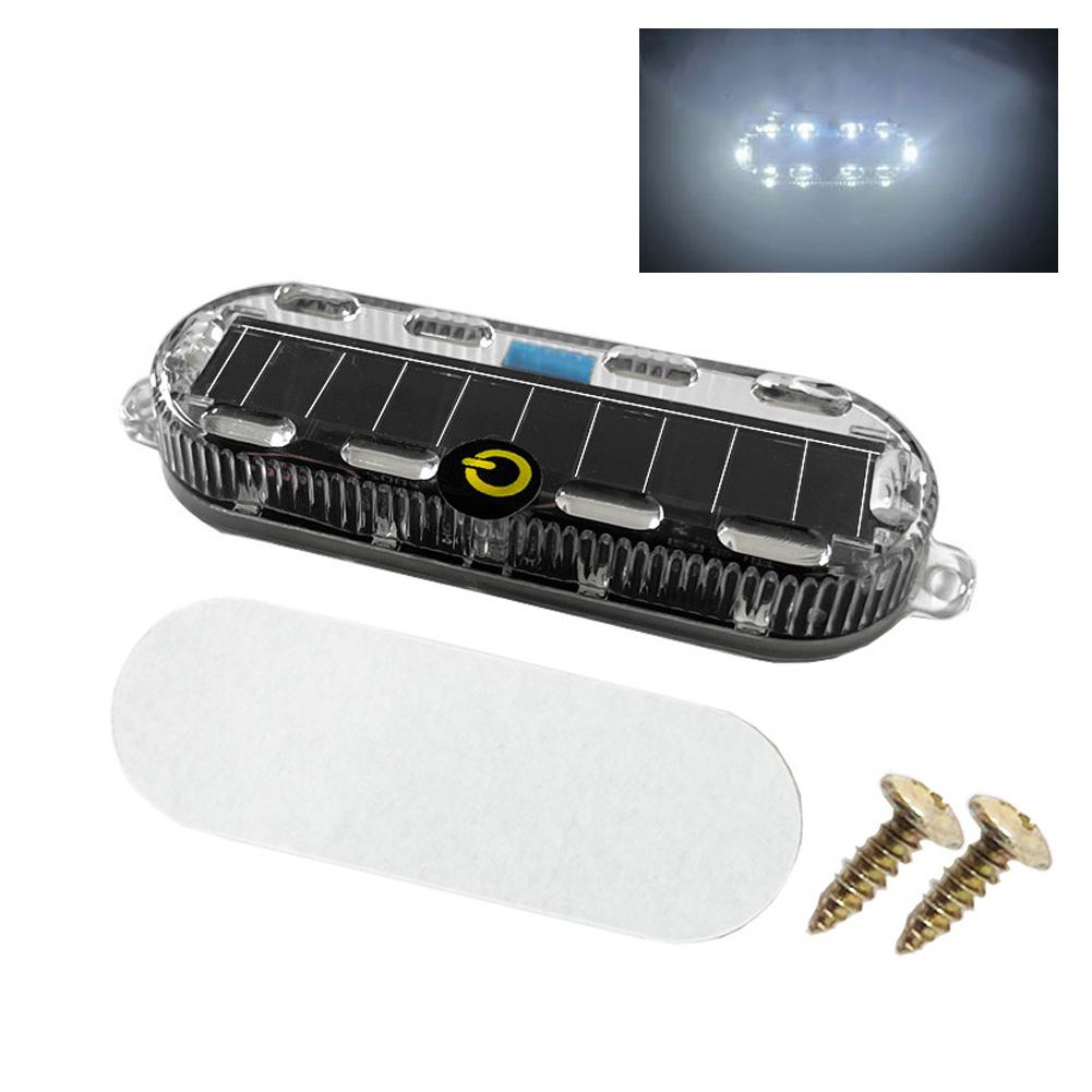 

Светодиодный предупреждающий фонарь на солнечной энергии для мотоцикла, заднего фонаря для ночной езды, противотуманный фонарь для мотоцикла, электромобиля, велосипеда #469274 белый