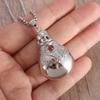 Elegant Silver-Plated Perfume Bottle Pendant Necklace for Women