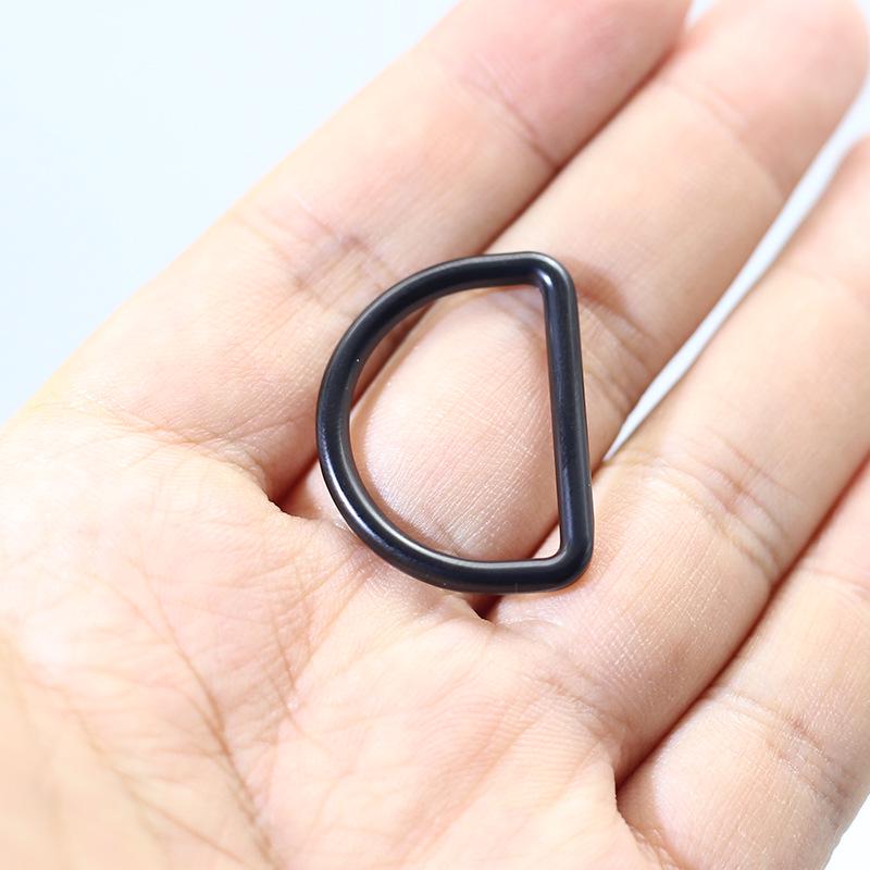Electroplated Alloy D-Ring Strap Connector and Half-round Shoulder Bag Buckle