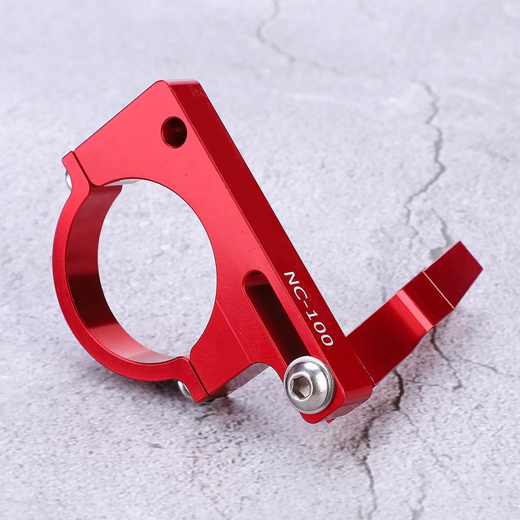Ultralight Aluminum Alloy Foldable Bike Bicycle Front Derailleur Clamp Adapter (Red)