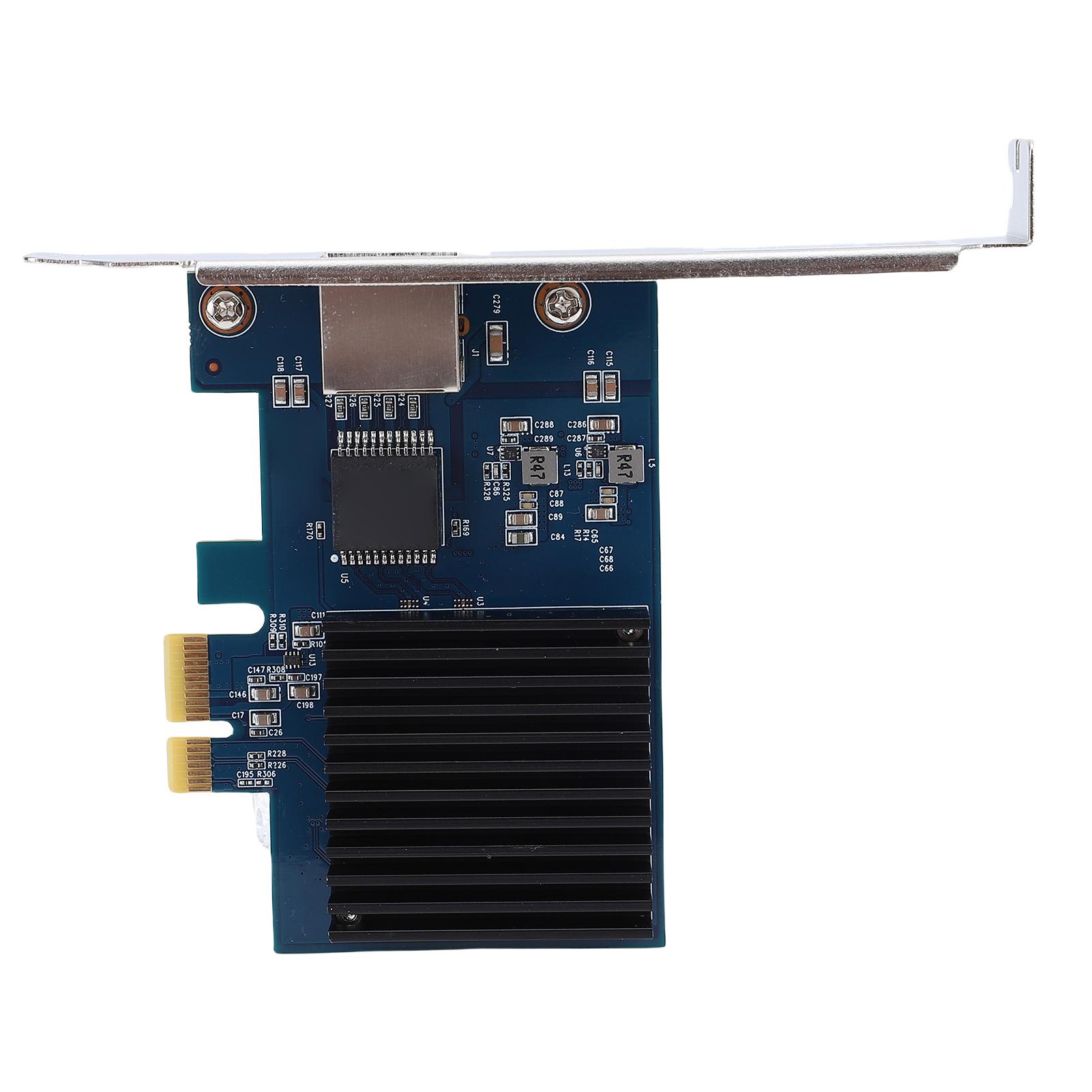 

10G PCIe Network Card RJ45 Port RTL8127 PCI Express Gen 4 X1 to 10 Gigabit Ethernet Adapter for Linux чорний