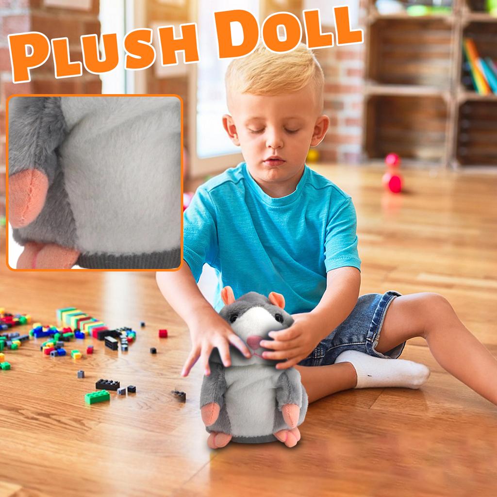 Sprechender Hamster Spielzeug, Wiederholt Was Sie Sagen, Nickendes & Aufnehmendes Interaktives Plüschtier, Stofftier Geschenk Für Kinder