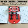 1pcs 2026 New Handmade Waterfall Christmas Gift Card Booklet Navidad Natal New Year Card Christmas Party Festival Decorations