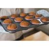 Non-Stick 12 Hole Muffin Tin | Carbon Steel | Dark Blue | Baking Tins/Yorkshire Puddings/Mini Cake/Small Cakes