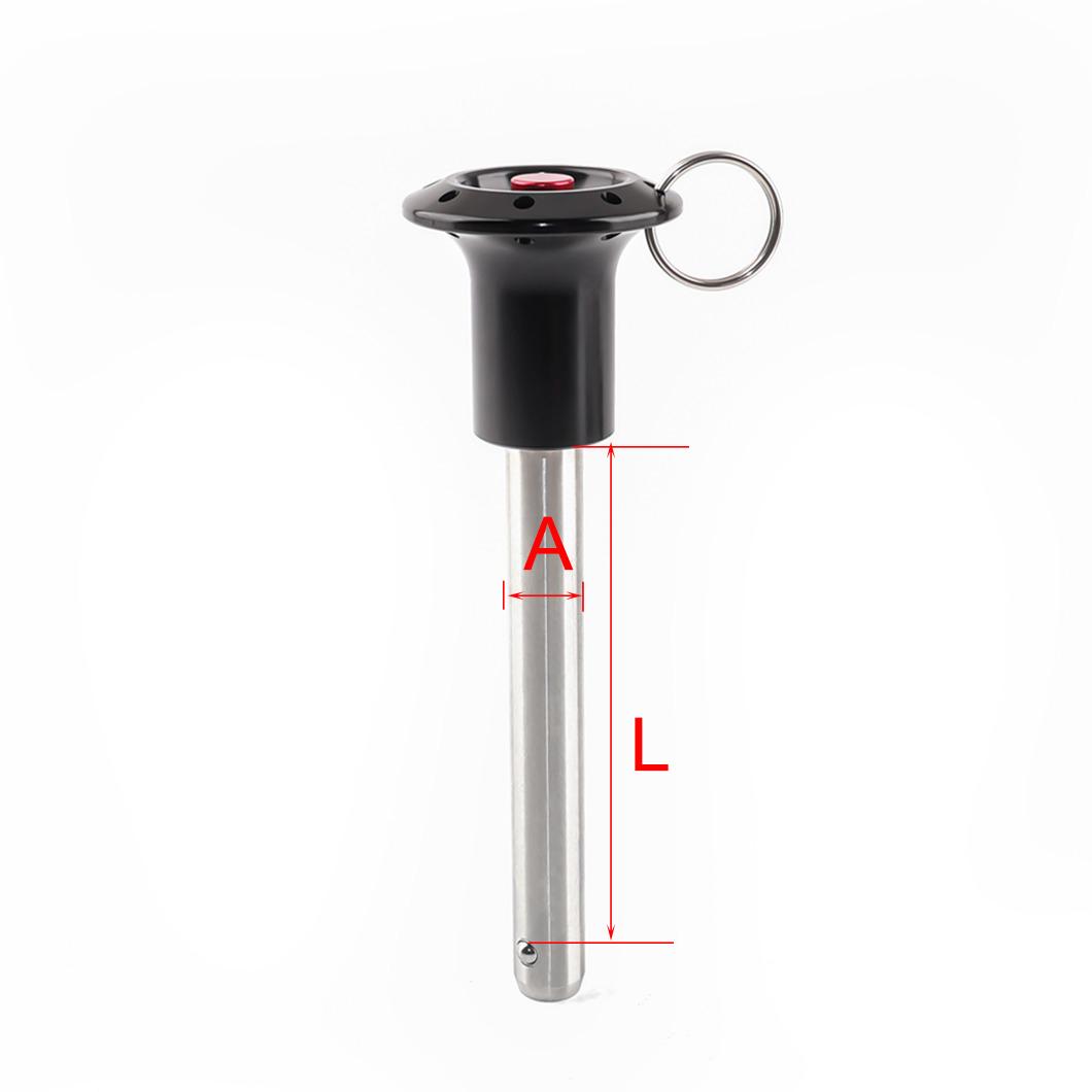 

Diameter 5/6/8/10/12/16/20/25mm Push Button Quick Release Pin High Quality Ball Lock Pin SUS304 Line Array Safety Pin Mechanism Locating Pin With A5-L10mm