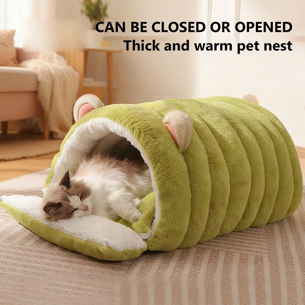 Comfortable Pet Snuggle Sack Puppy Nest Closed Cat Sleeping Bag Sleeping Bag Nest for Winter