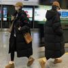 Thick Padded Cotton Jacket Women Korean Style Loose Long Over Knee Cotton Coat Winter New Style Ins Bread Clothes Trendy