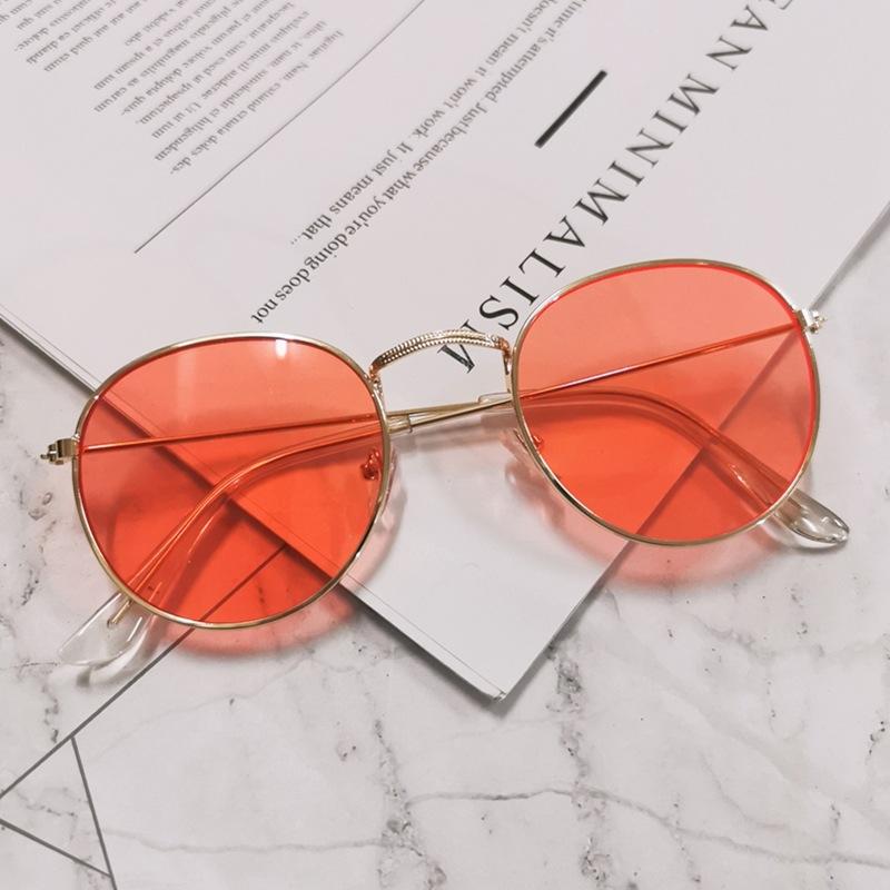 

Солнцезащитные очки Mo Wei Oval, женские индивидуальные солнцезащитные очки, декоративные очки Street Shot 3447 прозрачный красный