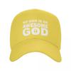 Custom Cool My God Is An Awesome God Baseball Cap Unisex Women Adjustable Unisex Dad Hat Hip Hop Sun Hat