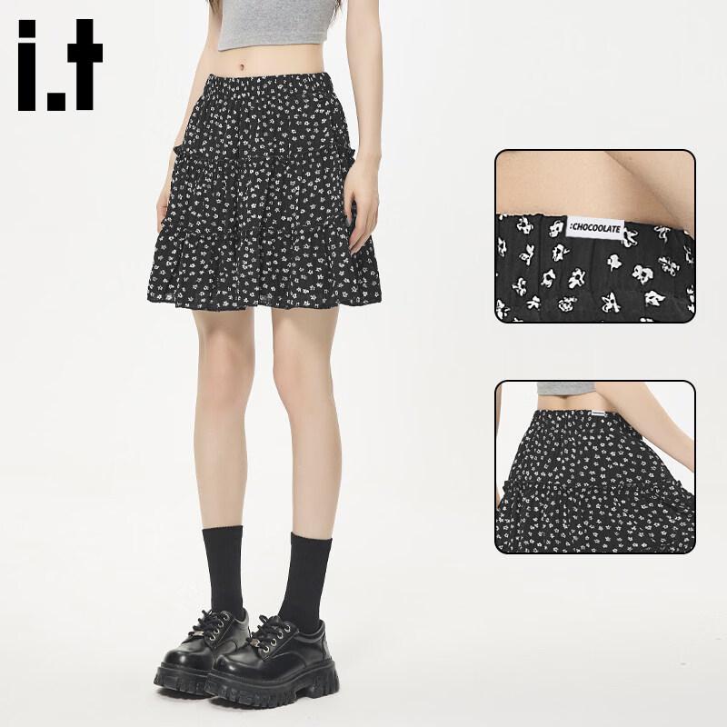 CHOCOOLATE Women s Floral High-Waist Mini Skirt L