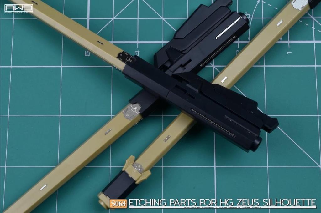 HG Detail up for modification High quality metal parts with water transfer decal HG Zeus silhouette 1/144 (for 1/144 equipment)