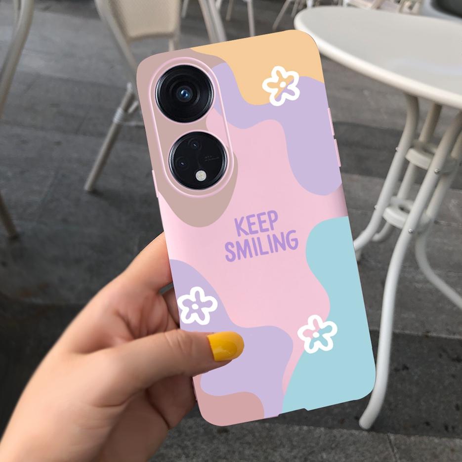 For Oppo Reno 8T 4G Case CPH2481 Luxury Art Printed Cover Silicone Soft TPU Phonw Case For Oppo Reno8 T 5G Reno 8T Reno8T Bumper