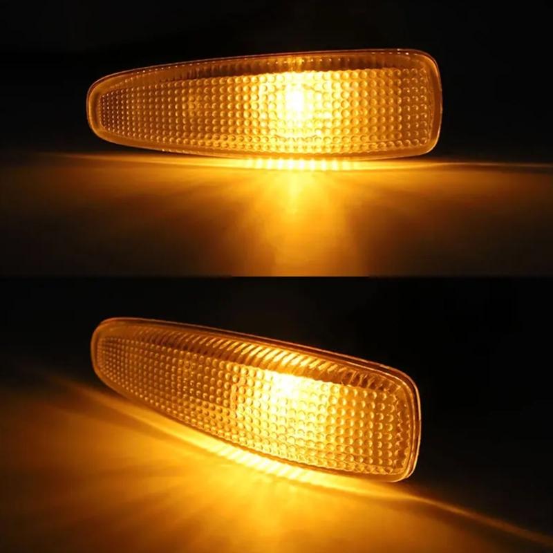 Pack of 2 Universal ABS Side Marker Lights 12V LED Turn Signal Lamps for Compact Vehicles 8351A001 8351A039 90672SNB003