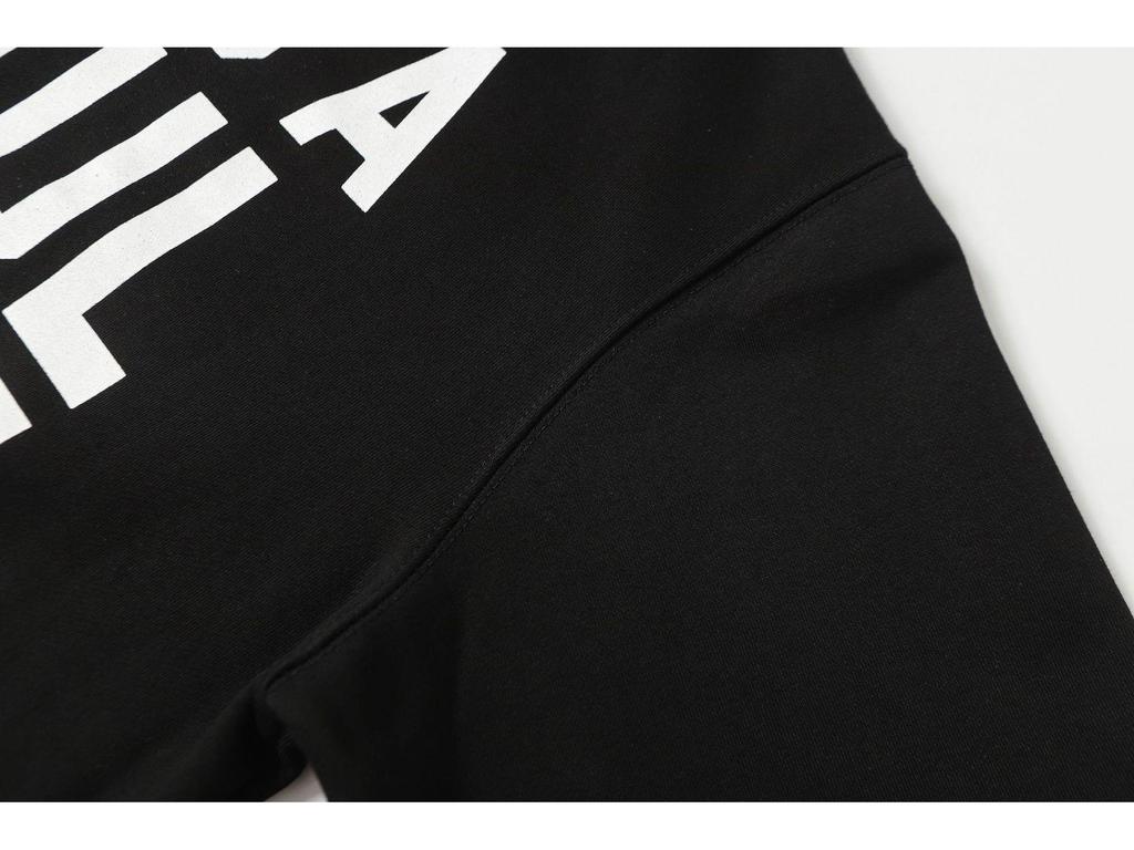 Módní americký styl Dlouhý rukáv Volná mikina pro muže a ženy - Vysoká gramáž Design s kašlovým sirupem