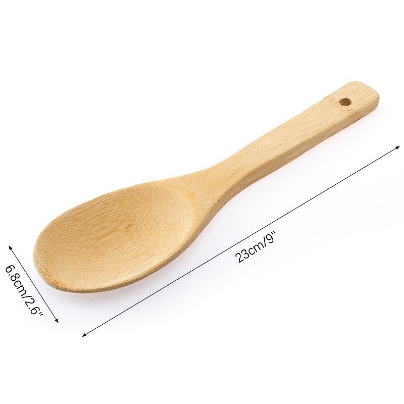 Wood Rice Spoon Wooden Kitchen Spoon Rice Paddle Scoop Ladle Tablespoon Big Serving Spoon Tableware Kitchen Utensils Cooking Too