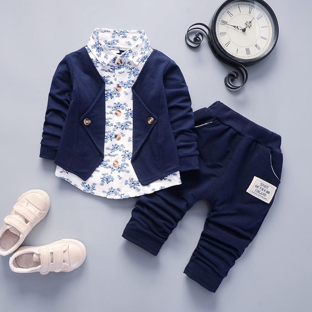 Toddler Kid Baby Boy Tuxedo Suit Gentry Party Christening Wedding Clothes Set US