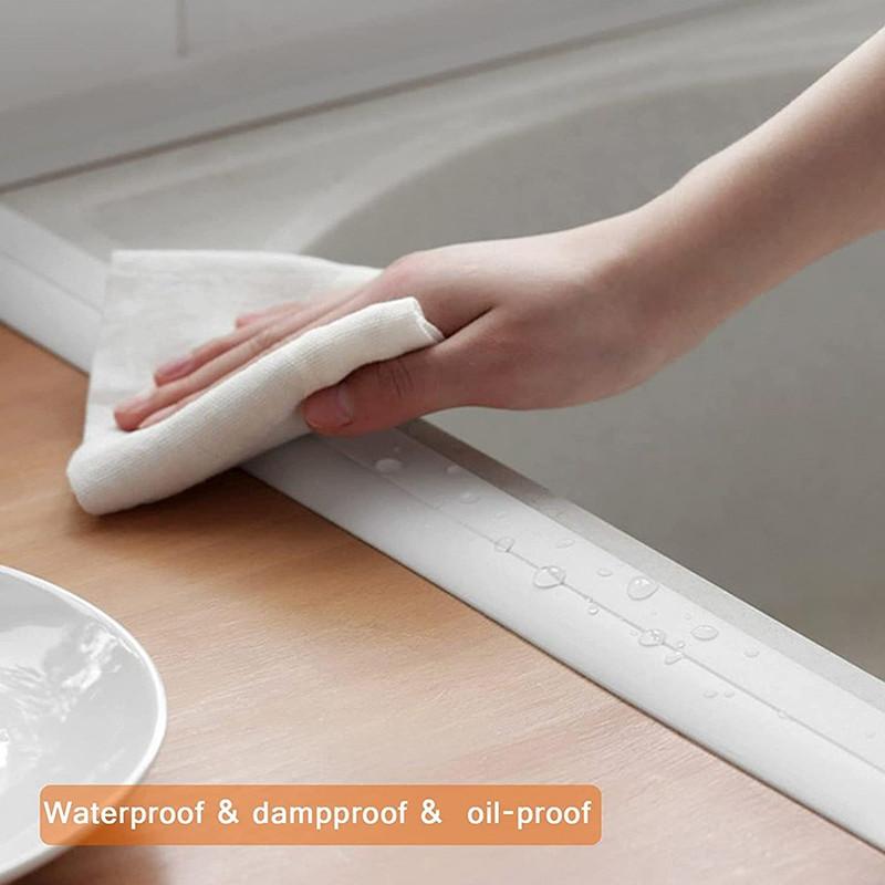 Sealing Strip Tape Caulk Strip Self Adhesive Waterproof Wall Sticker Sink Edge Tape For Bathroom Kitchen Accessories Shower Bath