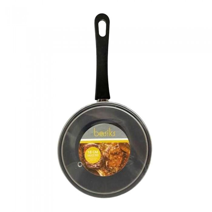Basiks Carbon Steel Saucepan And Lid