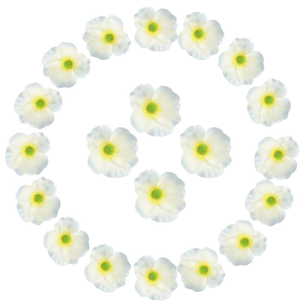 50Pcs Artificial Flower Heads Fake Wildflower Heads Bulk Artificial Flowers for DIY Wedding Bouquets  Party Home Decorations