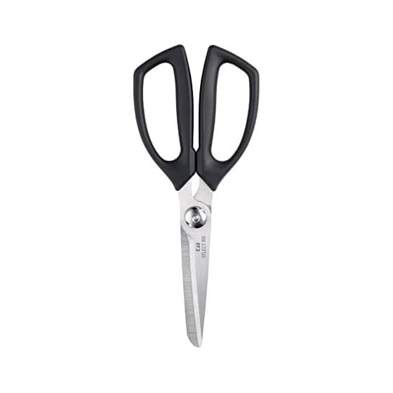 KAI Kitchen Scissors, Dishwasher Safe, Easy to Clean, Black SELECT100 DH3005