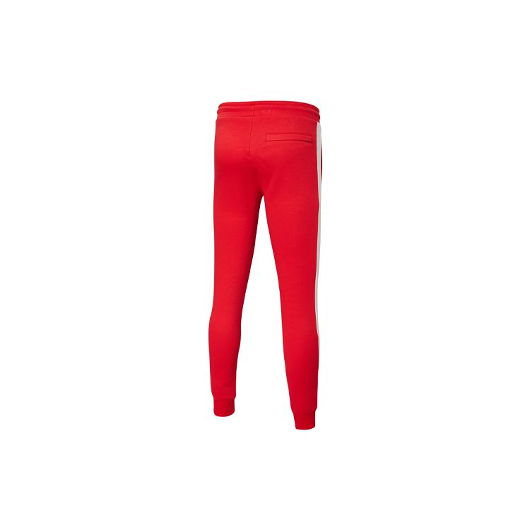 Puma Iconic T7 Logo Joggers With Cuffed Ankles Men Bottoms Vibrant-Red 531381-11