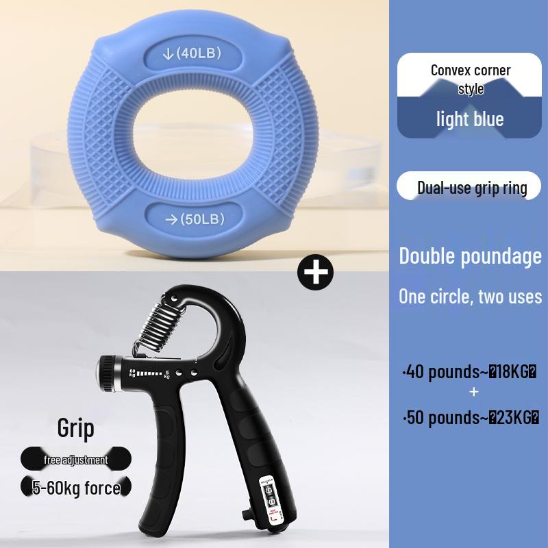 Silicone Grip Ring for Men, Women, and Kids - Hand, Arm, and Finger Strength Training/Rehabilitation Equipment