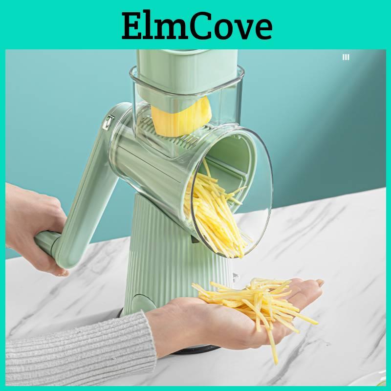 Versatile Green Multi-functional Vegetable Cutter Drum Shredder Slicer For Home Use