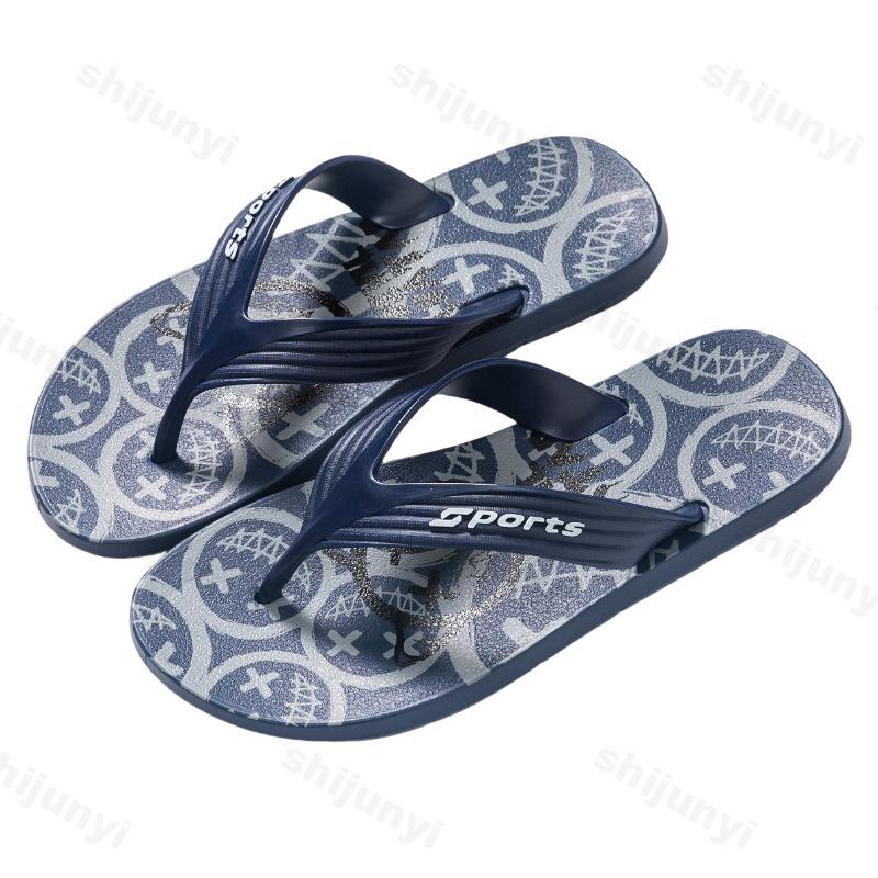 Fashion Men's Flip Flops Casual Fashion New Outdoor Beach Slippers Summer Sandals Flat Slipper Home Man Non-slip Flip Flops Zapatos
