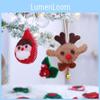 Wool Felt Christmas Ornaments With Cartoon Style For Tree Decorations